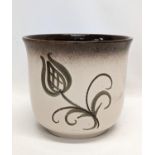 A West German Mid Century pottery pot. 17.5x15cm