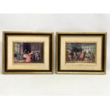 2 vintage gilt framed prints. 40x33cm