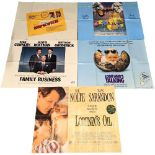 A collection of vintage movie / film posters. Hopscotch, Crazy People, Family Business, Look Who's