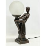 An Art Deco style lamp. 44cm