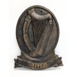 A large cast iron Eire sign. 42x52cm