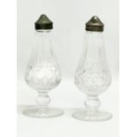 A pair of Waterford Crystal shakers. 15cm