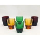 A set of 6 vintage shot glasses. 5.5cm