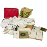 A large quantity of mostly Irish vintage linen, including Shamrock and Richlin.