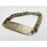 A silver bracelet. 29.38 grams.