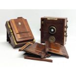 3 pieces of late 19th / early 20th century optometry equipment.