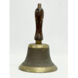 An early 20th century brass bell. 15x25cm.