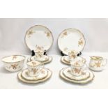 A 16 piece Victorian tea set