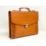 A leather Giorgio Armani briefcase. 43x34cm