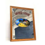 A Southern Comfort advertising pub mirror. 48x61.5cm