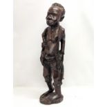 A large early 20th century African figure, circa 1900-1910. 76cm