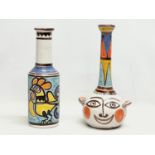 2 Giovanni De Simone (1930-1991) Italian pottery vases. 33cm