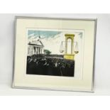 A signed etching by Stephen Conlin. 11/40. Courthouse, Armagh. 40x33cm. Frame 61x54cm