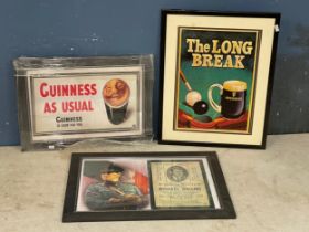 2 Guinness pictures and a Michael Collins picture.