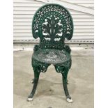 An Edwardian mahogany tub chair.