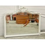 A large Victorian style mirror. 125x101cm