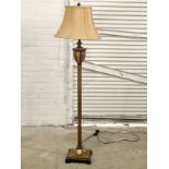 An ornate standard lamp. 158cm