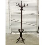 A Bentwood hat and coat stand. 188cm