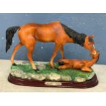 A large The Juliana Collection horse figure. 1996, Rosa. 34x22cm.