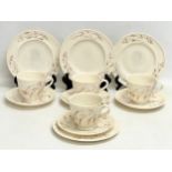 A 12 piece 1st period Belleek Pottery ‘Grass’ pattern tea set. Circa 1863-1891.