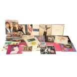 A collection of LP, vinyl records. Including Duran Duran, Madonna, A-Ha, U2, Elton John, Paul