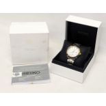 A gents Seiko Solar watch in original box