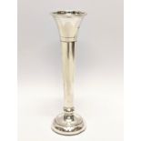 A small silver rose vase. 12cm
