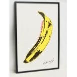 A large Andy Warhol ‘Banana’ print. 64x94.5cm