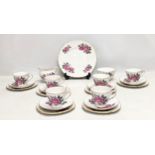 A 21 piece Royal Vale tea set.