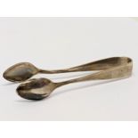 Silver sugar tongs, Birmingham 1919, 14.43g