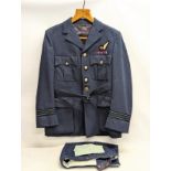 A World War II Royal Air Force (R.A.F.) uniform, with receipts