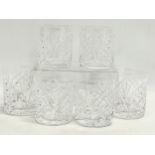 A set of 6 Tipperary crystal whisky glasses. 8x9cm