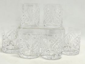 A set of 6 Tipperary crystal whisky glasses. 8x9cm