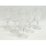 A set of 6 Waterford Crystal ‘Clare’ pattern wine glasses. 14.5cm