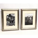 2 signed photographs by Frankie Quinn, 'Belfast 1984' and 'Belfast 2009.' 37x47cm with frame,
