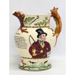 A Crown Devon pottery musical jug, "John Peel." 20cm