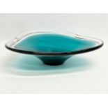 A 1960’s Norwegian Mid Century Art Glass bowl. 28x27x7cm