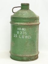 A large vintage Castrol 25 litre oil drum. 58cm
