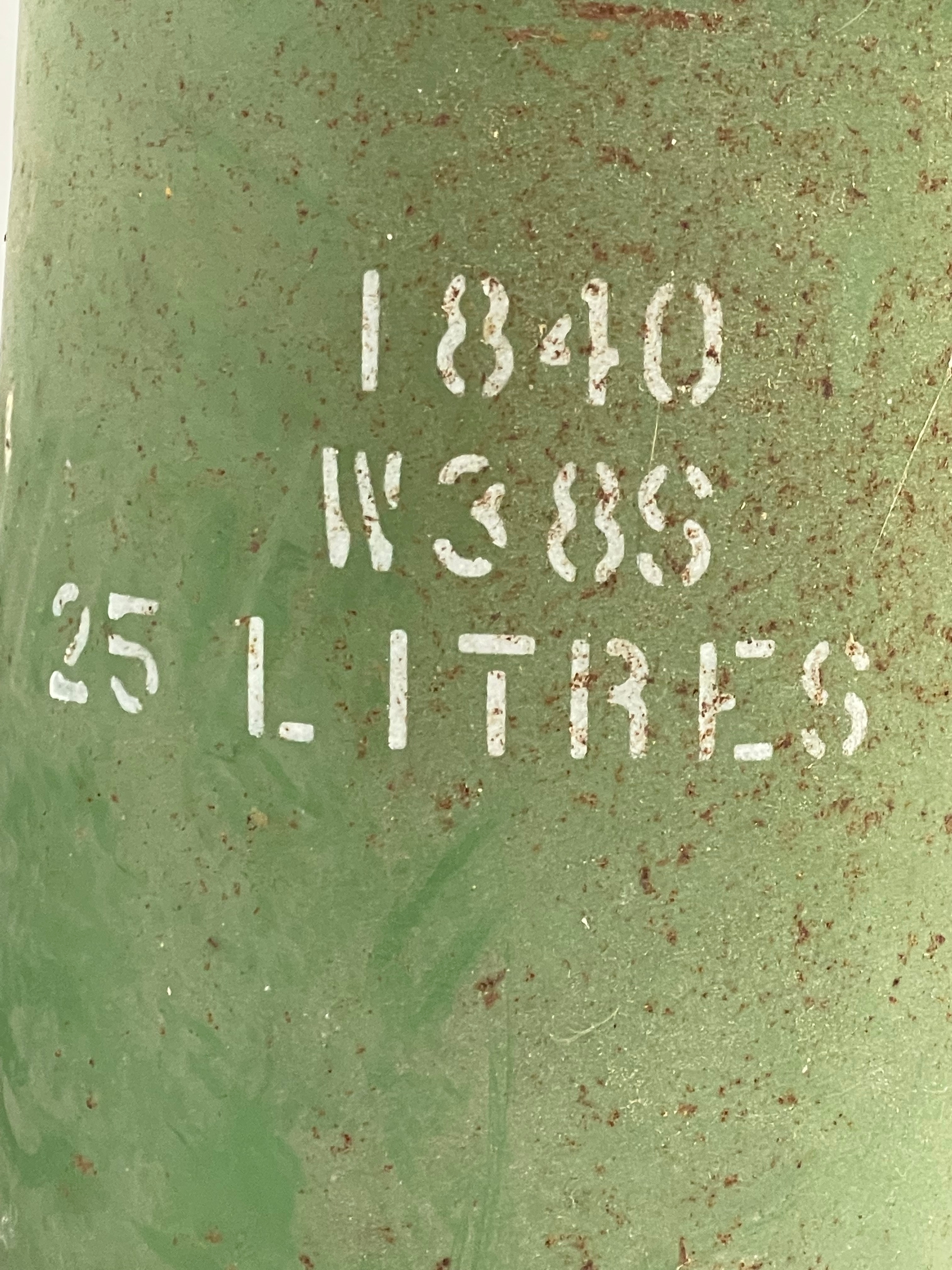 A large vintage Castrol 25 litre oil drum. 58cm - Image 4 of 4