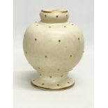 A 1920’s/1930’s Charlotte Rhead pottery table lamp. 15x18.5cm