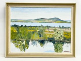 An oil painting by Cyril Murray. Scrabo Tower. Painting 60x45cm. Frame 69x54cm.