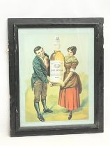 A large original Duncan Alderdice & Co LTD Irish Whisky Newry advertising poster. 57x71cm