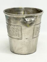 A rare 1930’s Art Deco Pol Roger ice bucket. By Argit. Made in France. 25x20cm