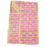 A large vintage throw made from Indian Saree. 140x221cm