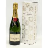 A bottle of Limited Edition Moët & Chandon Imperial Brut champagne in box. 750ml.