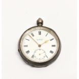 A silver pocket watch, J. G. Graves, Sheffield.