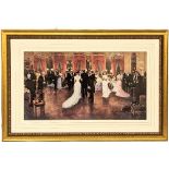 A large print of the original painting by Jean Beraud, titled 'Scene Du Ball.' 118x79.5cm