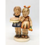 A Goebel pottery figure, "Happy Birthday." 13cm