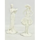 A pair of Royal Worcester ‘The 1920’s Vogue Collection’ porcelain figurines. Minnie 1929 and Poppy