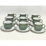 An 18 piece Denby tea set.